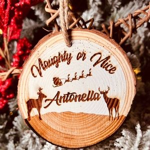 Custom name ornament/ personalized ornament/ holiday gift ornament